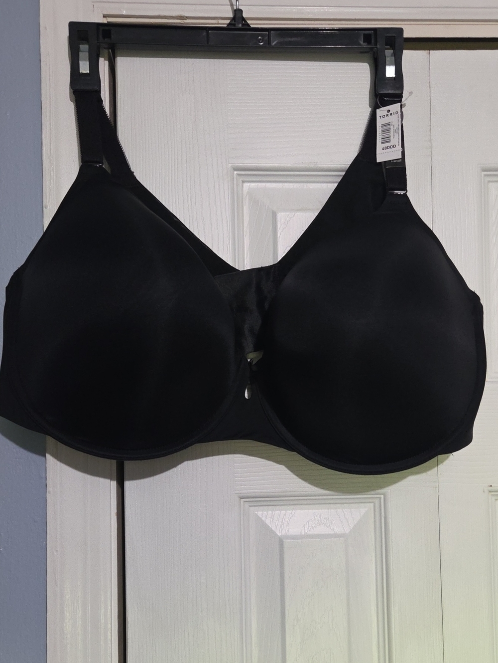 Torrid Curve Smooth Full-Coverage Black T-Shirt Lightly Lined  Bra